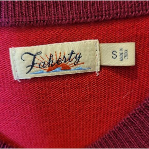 Faherty Womens Merino Wool Sunray Crewneck Long Sleeve Sweater Size Small - Picture 8 of 10